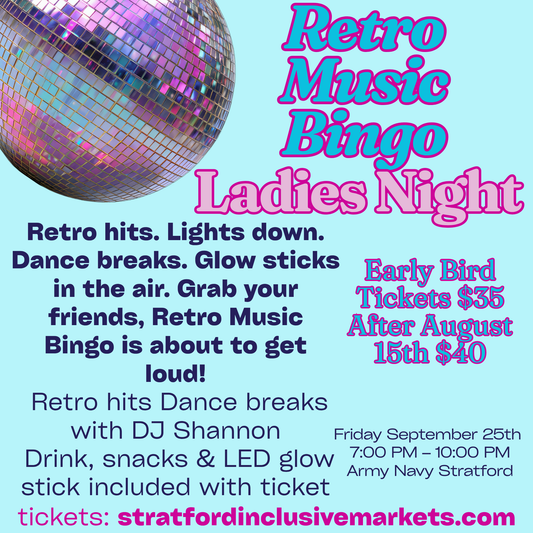 Retro Music Bingo Ladies Night Ticket September