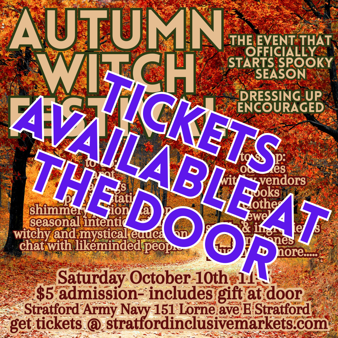 Autumn Witch Festival Tickets available at the door!