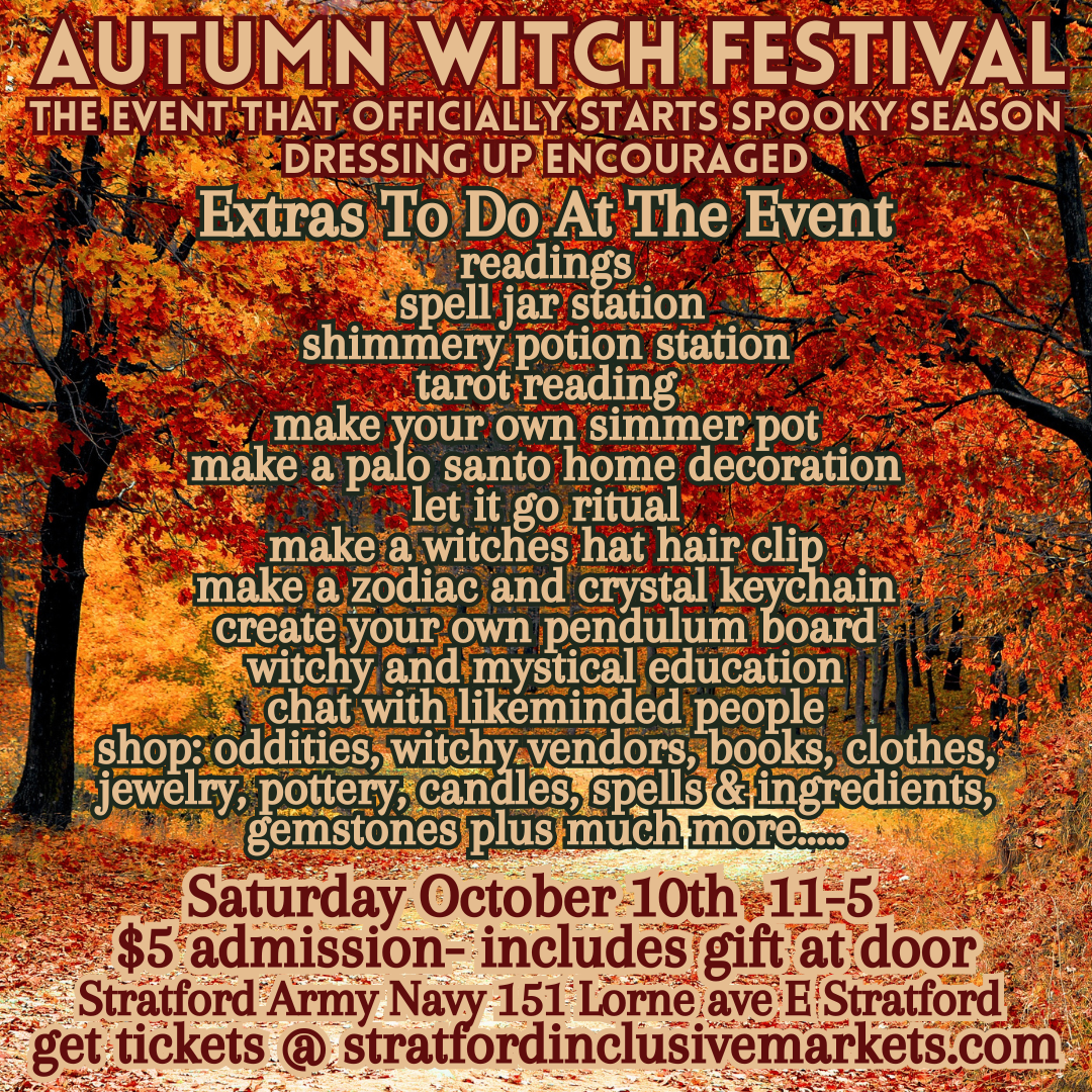 Autumn Witch Festival Tickets available at the door!